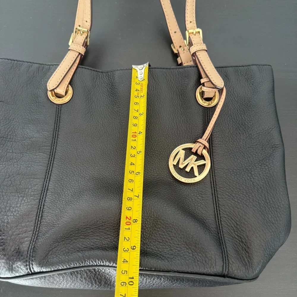 Michael Kors Pebbled Leather Jet Set Tote Shoulder Bag